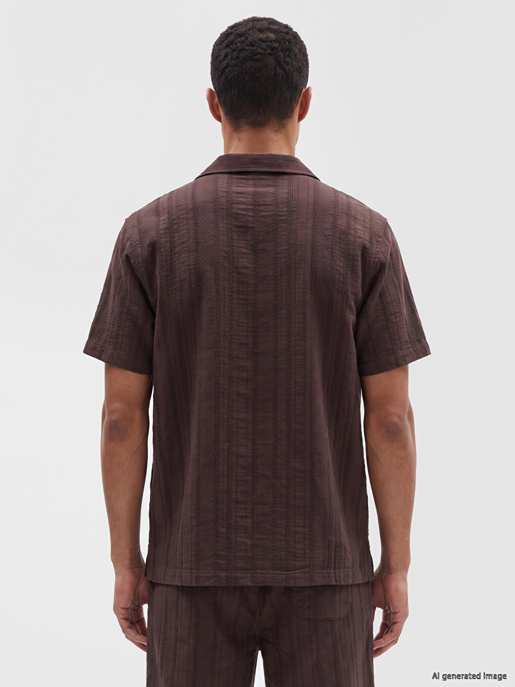 Regular Fit Textured Men's Shirt-4