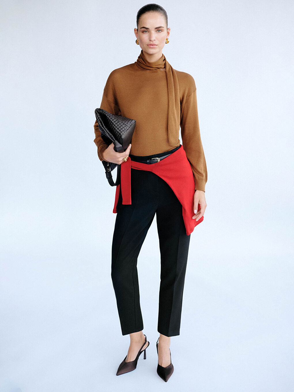 Белдікті әйелдерге арналған сигарет маталы шалбар