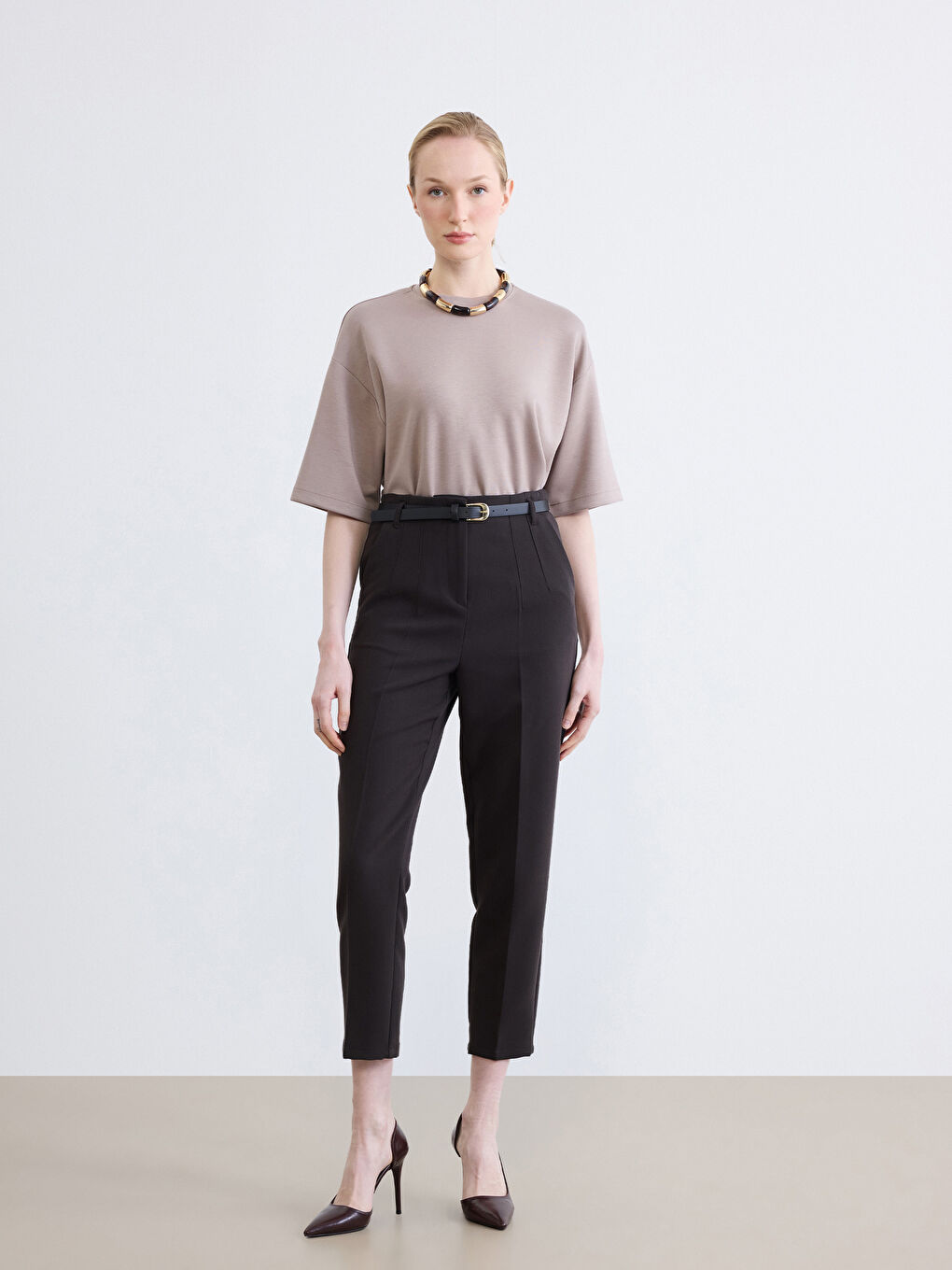 Әйелдер қоңыр Ресми шалбар