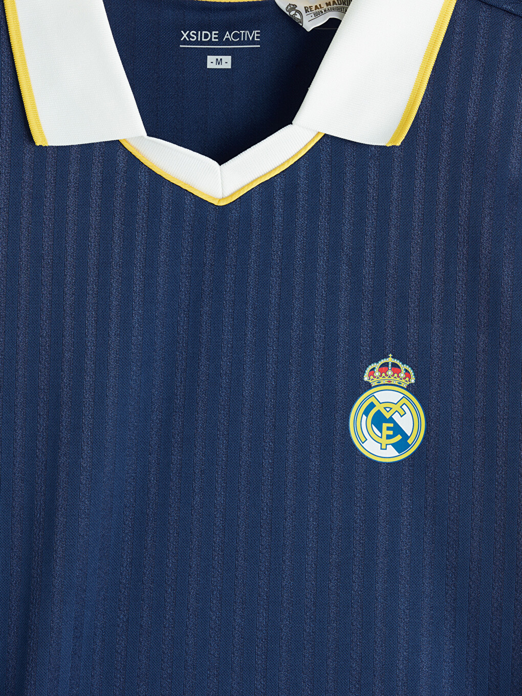 Polo Collar Real Madrid Embroidered Men's Sports T-Shirt-6