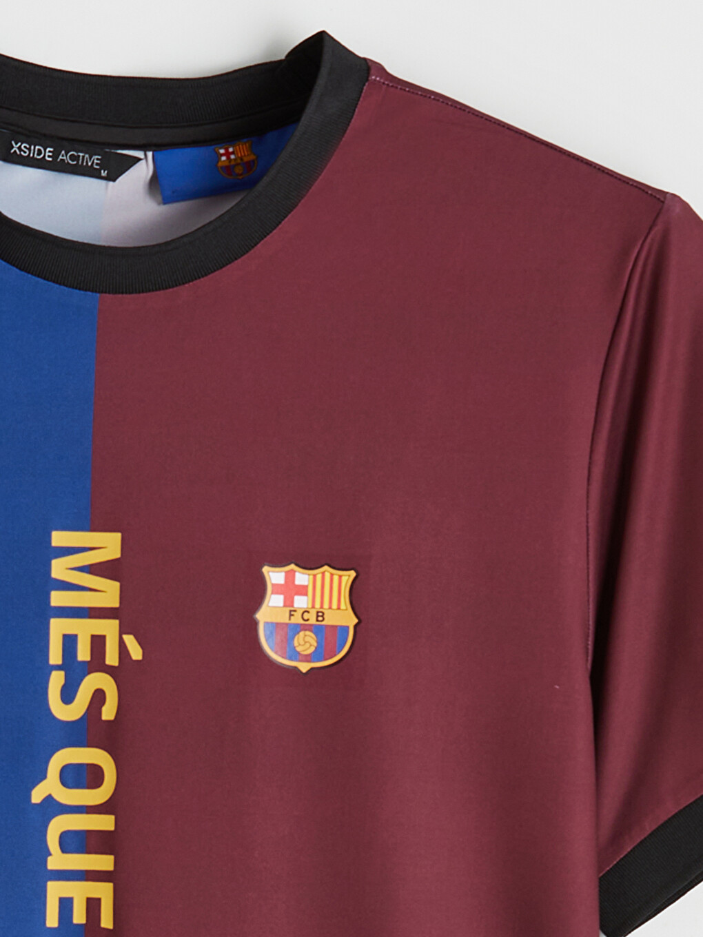 Mavi Barcelona Baskılı Erkek Spor Tişört-4