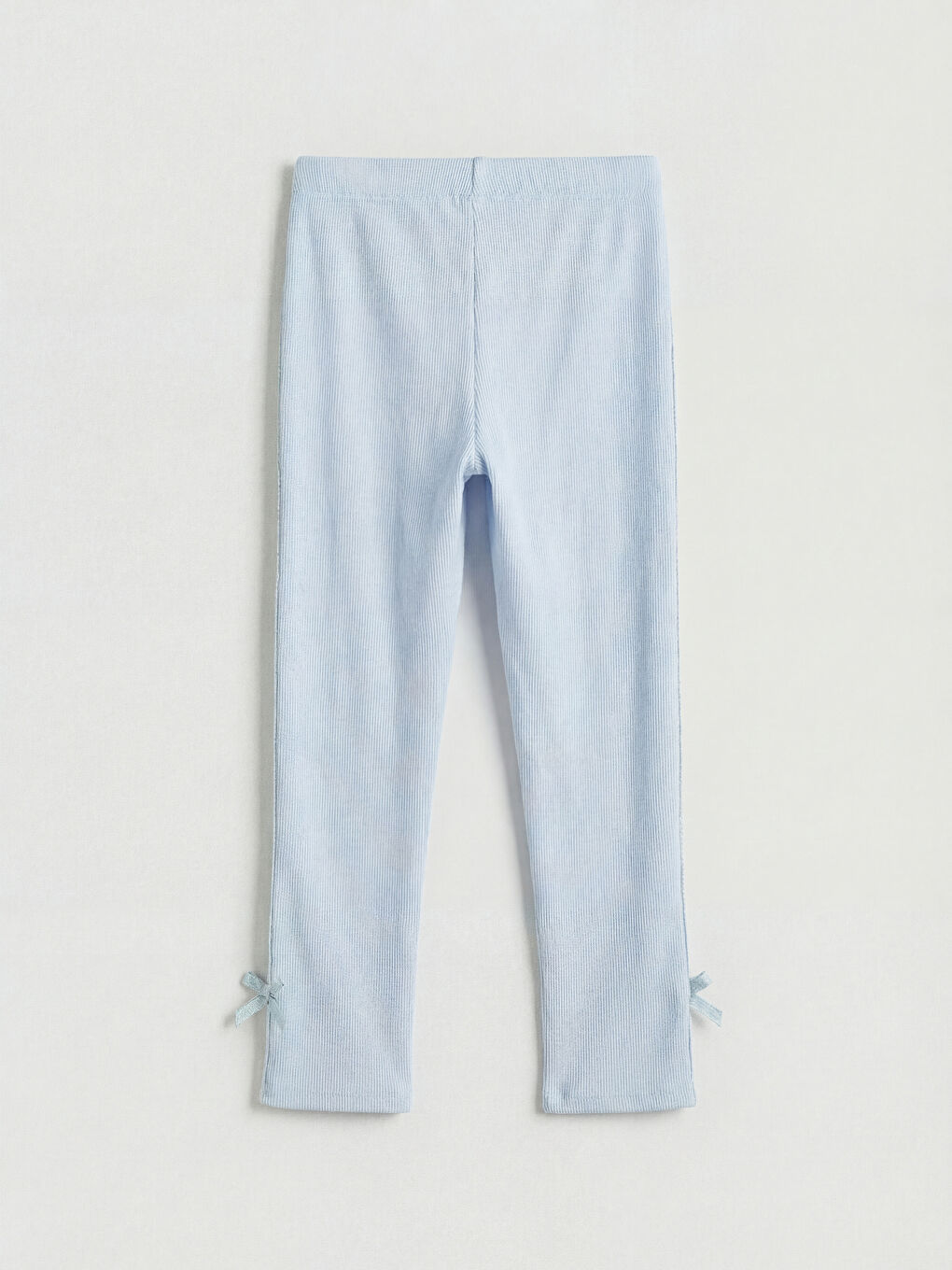 Lila Paçası Fiyonklu Kız Çocuk Tayt-1