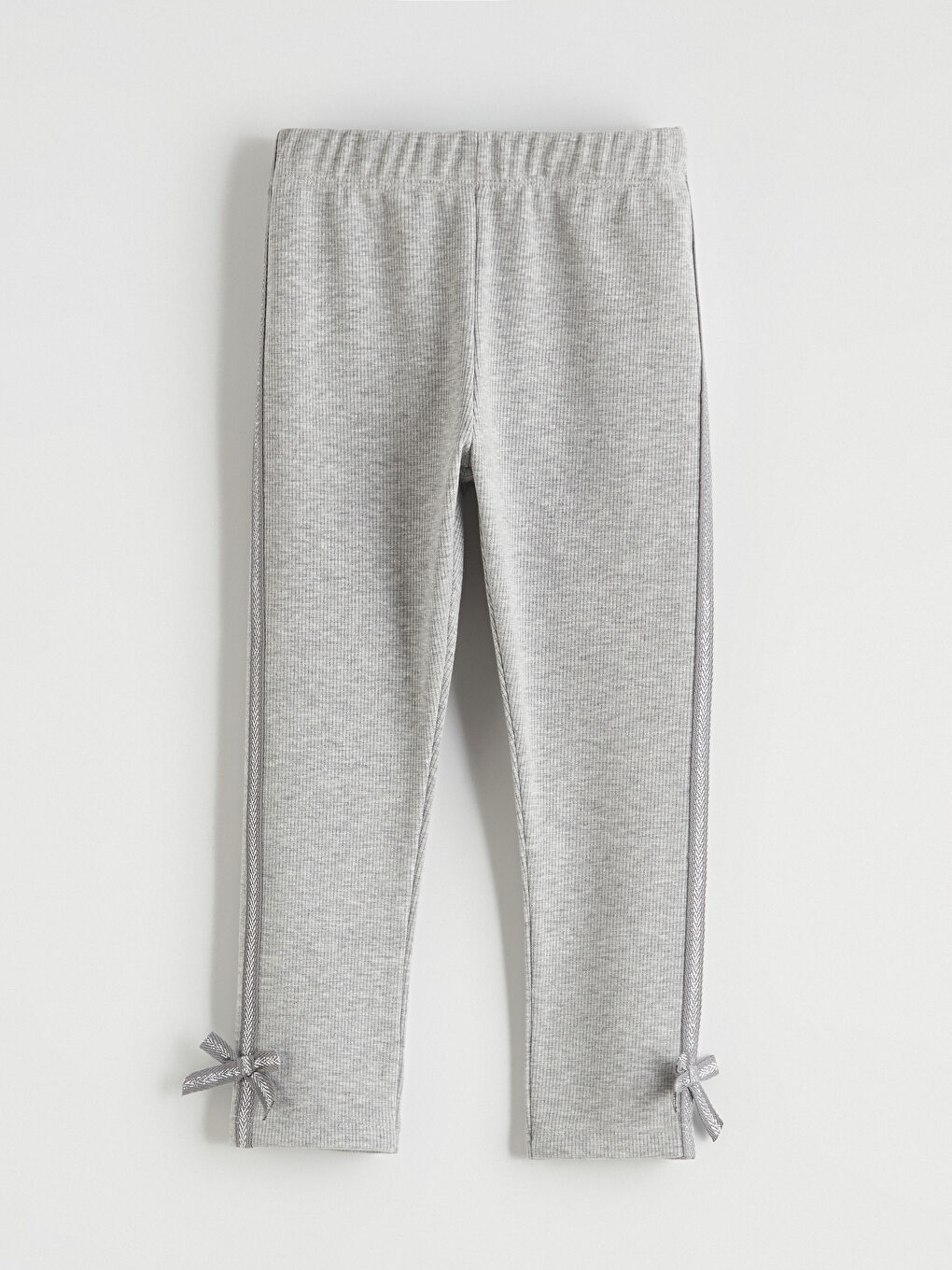 Pembe Fiyonk Detaylı Kız Çocuk Tayt 2'li-5