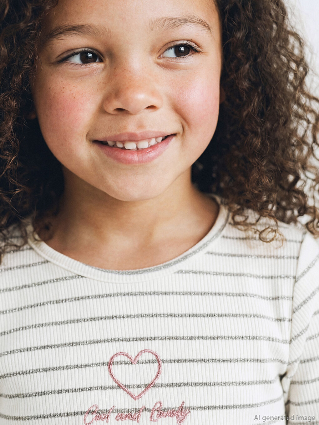 Bisiklet Yaka Simli Kız Çocuk Fitilli Tişört 2'li-3