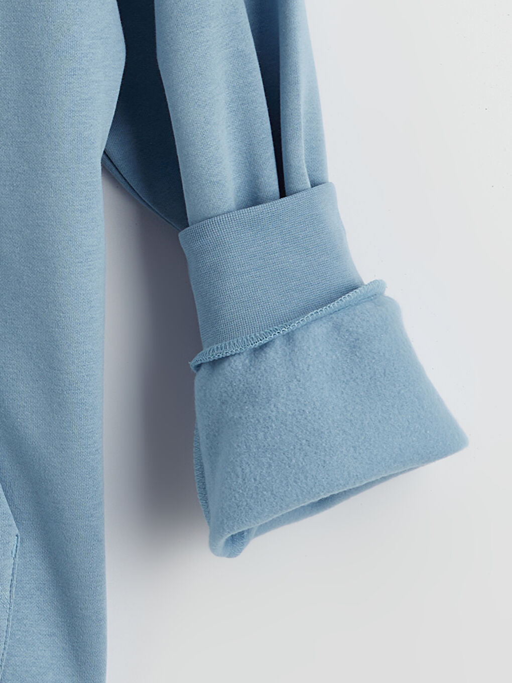 Mavi Manchester City Baskılı Erkek Hoodie-5