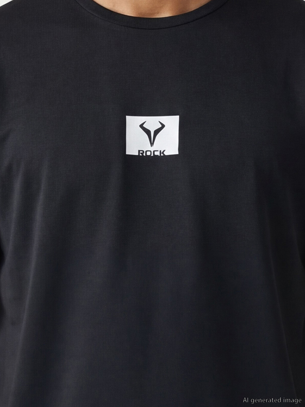 Crew Neck Printed Men's Sports T-shirt-2
