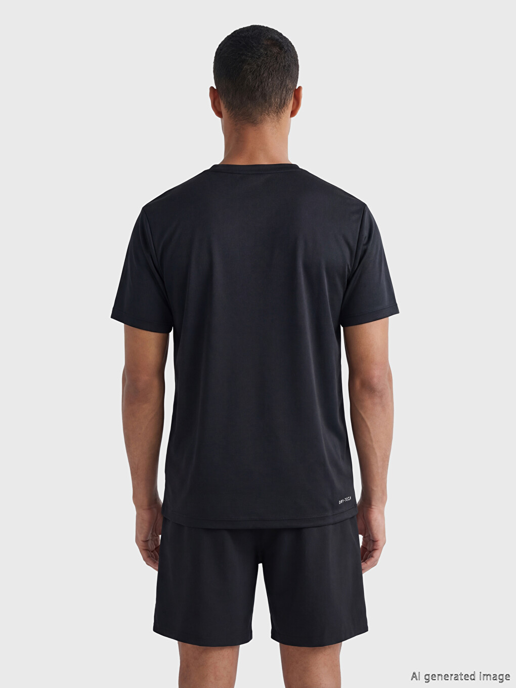 Crew Neck Printed Men's Sports T-shirt-3