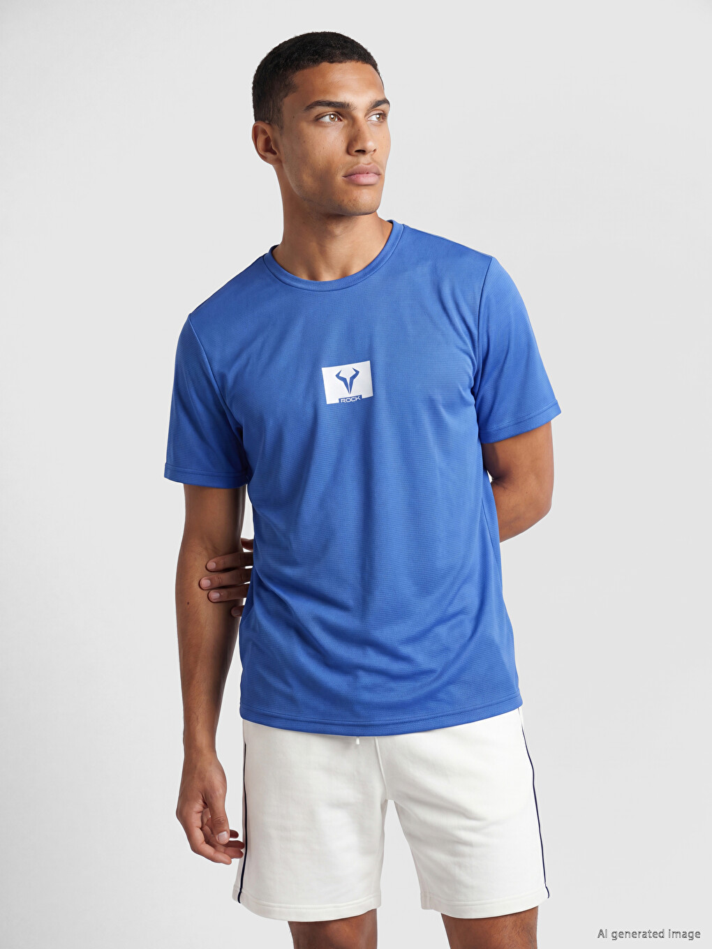 Tricou Sport Imprimat Guler Rotund Bărbați