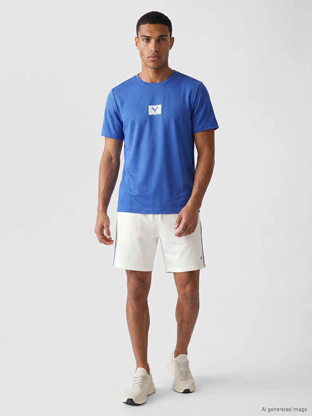 Tricou Sport Imprimat Guler Rotund Bărbați-2