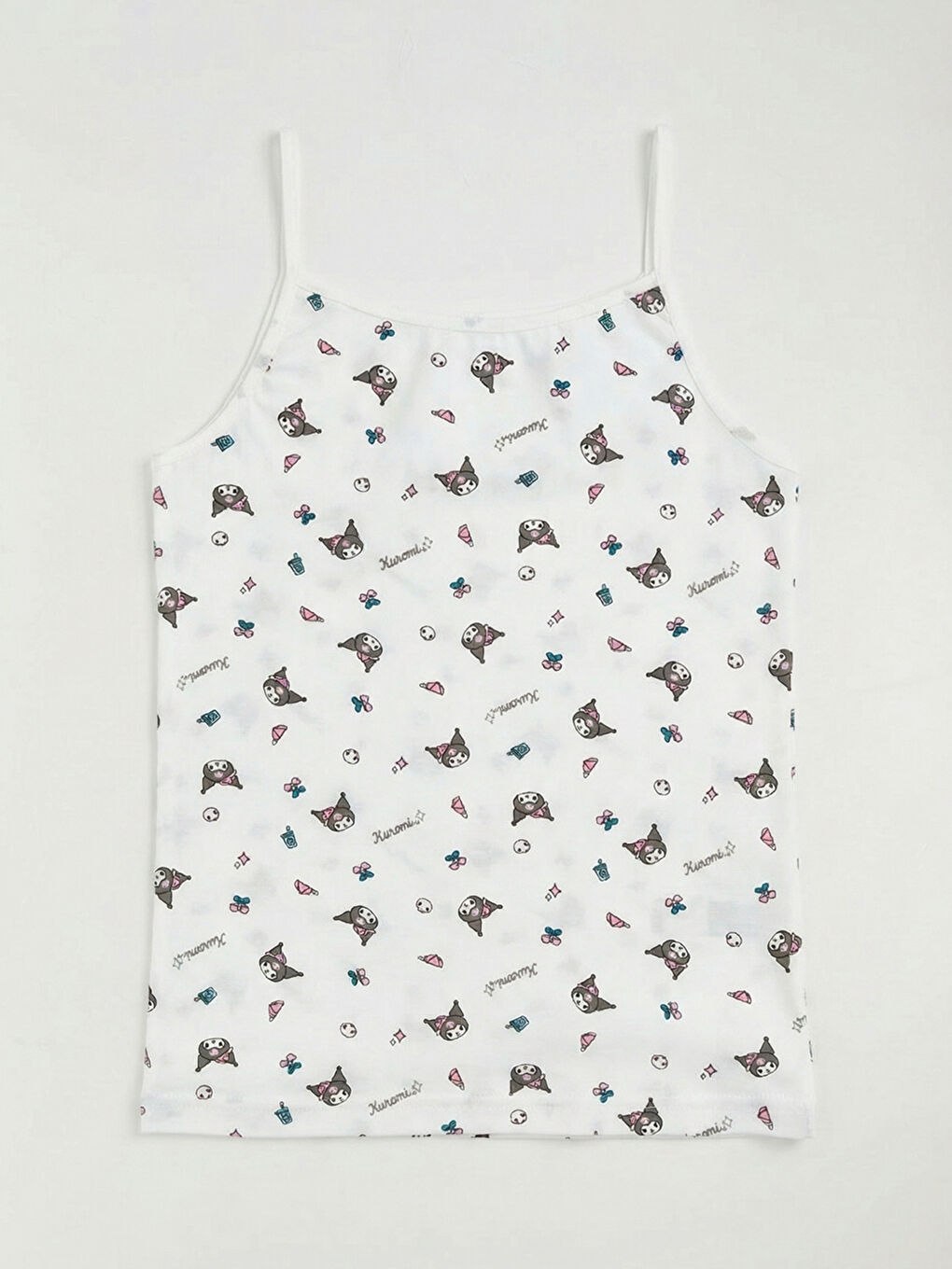 Pembe Kuromi Baskılı İp Askılı Kız Çocuk Atlet  2'li
-1