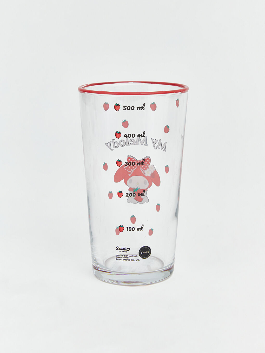 Karışık My Melody Baskılı Cam Su Bardağı 570 ml-3