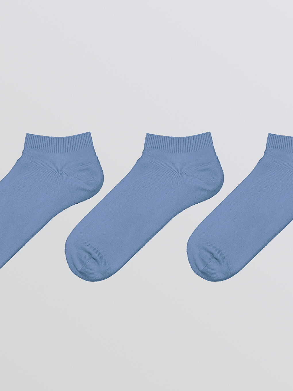 Karışık Kadın Düz Patik Çorap 3'lü-1