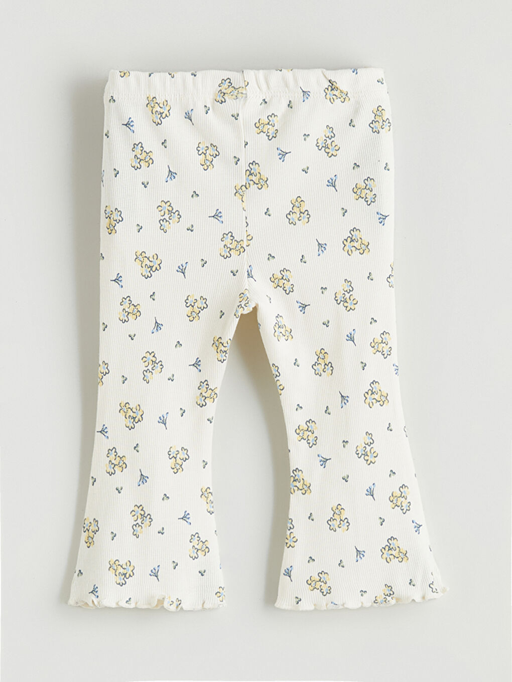 Sarı Çiçekli Kız Bebek Bluz ve Tayt Pantolon-6