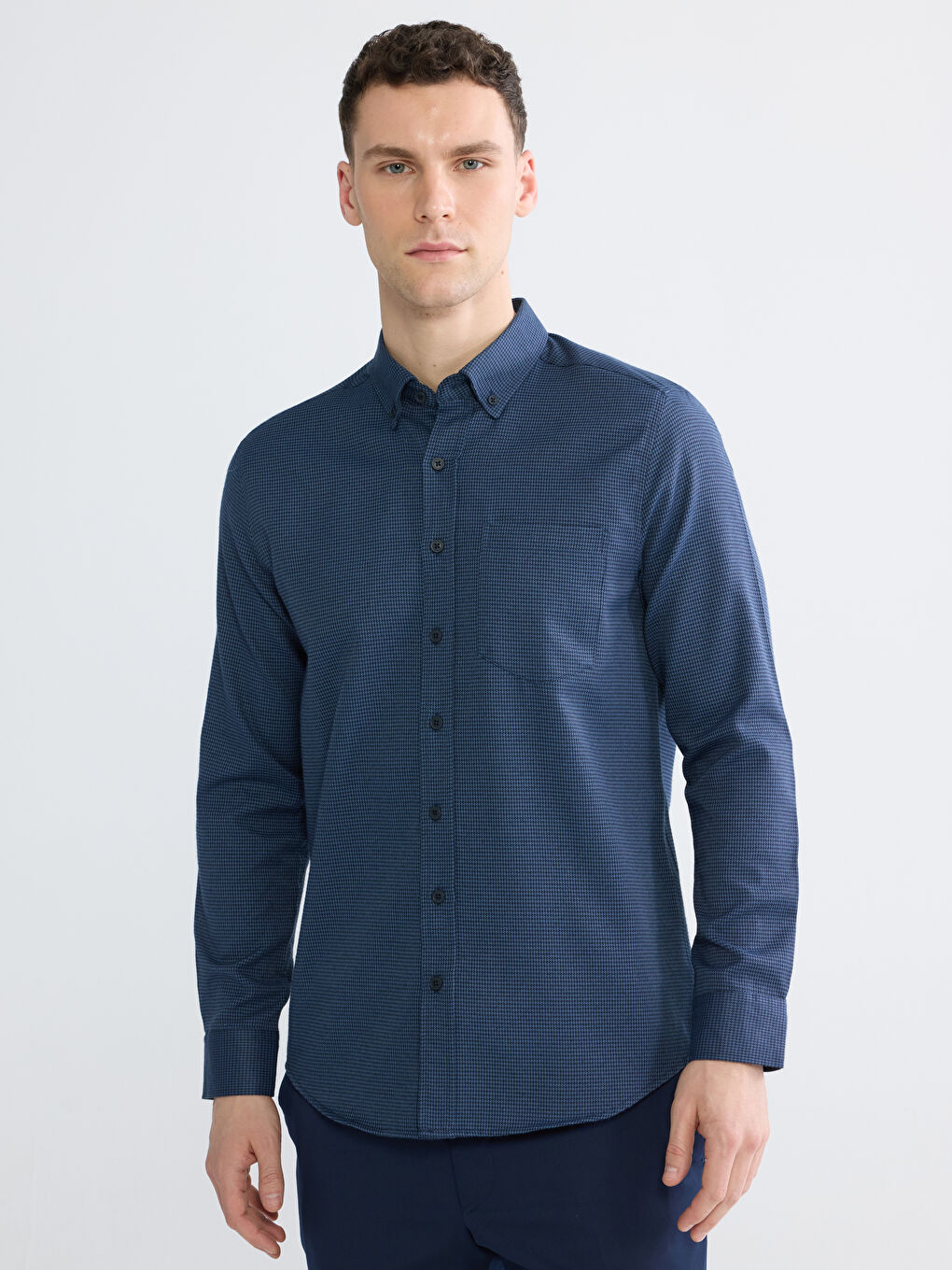 Regular Fit Patterned Men's Shirt