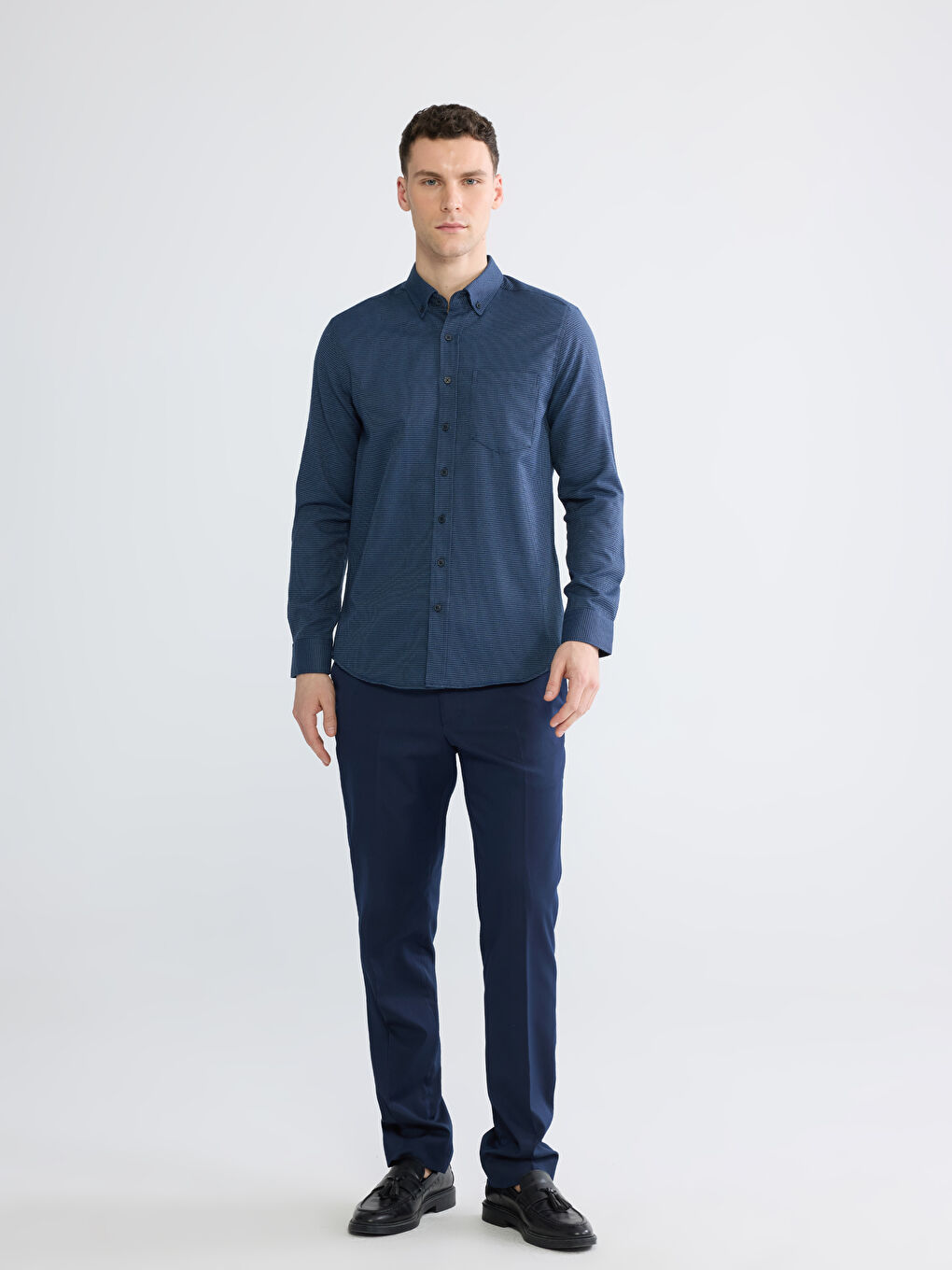 Regular Fit Patterned Men's Shirt-1