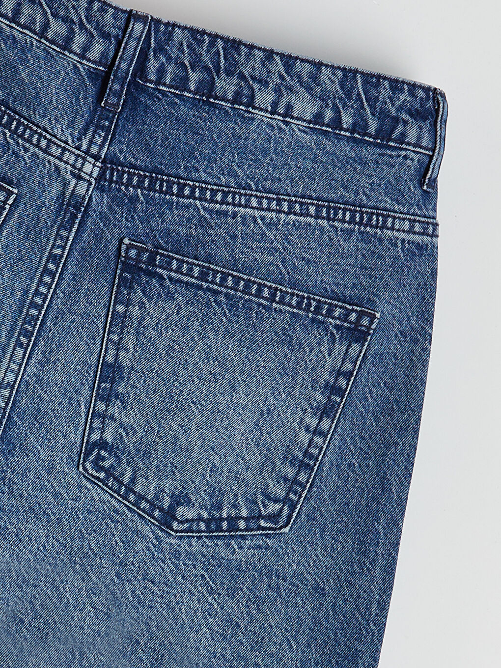 İndigo Straight Fit Kadın Jean Pantolon-1