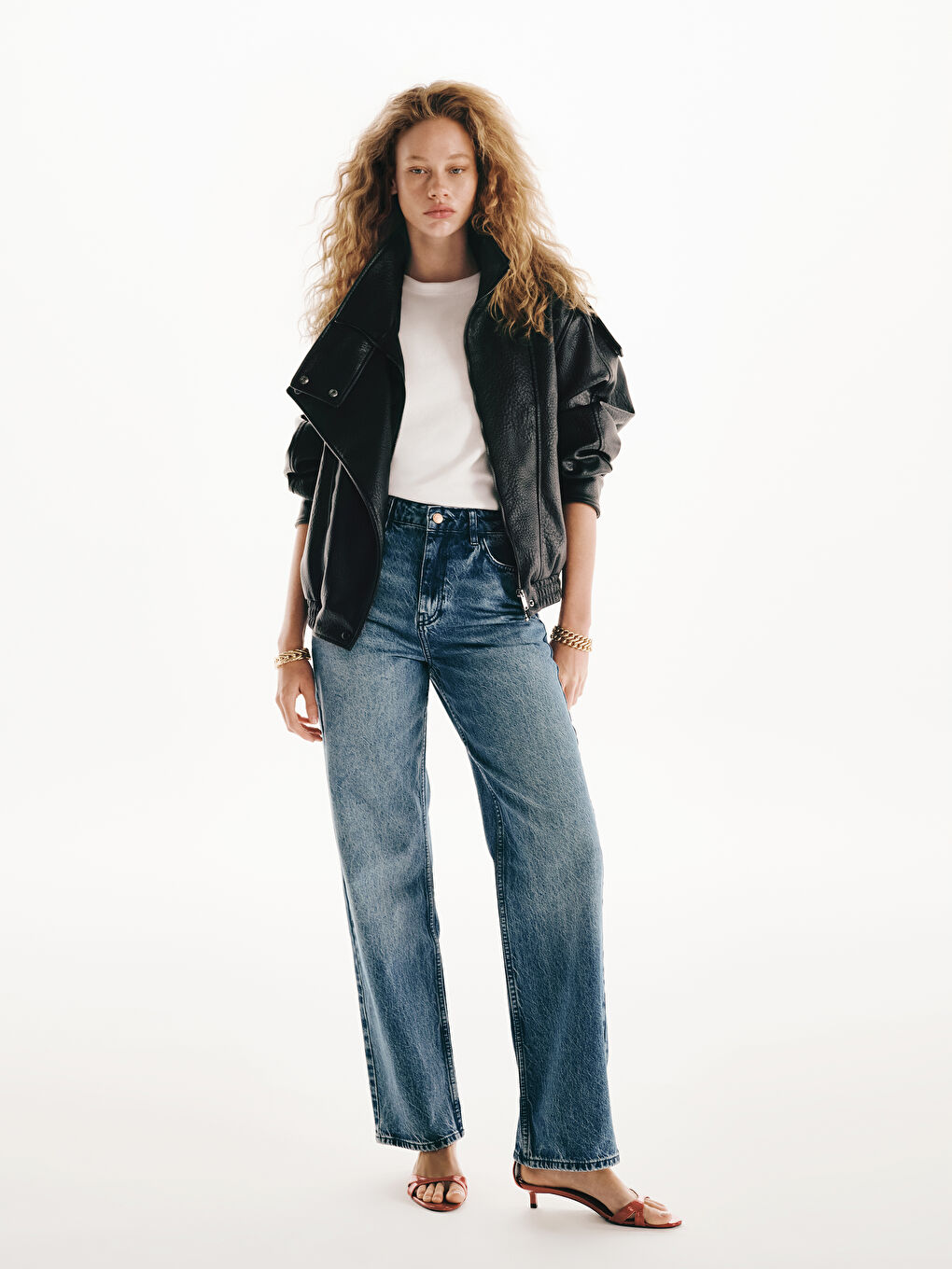 Прямые Джинсы Для Женщин-1