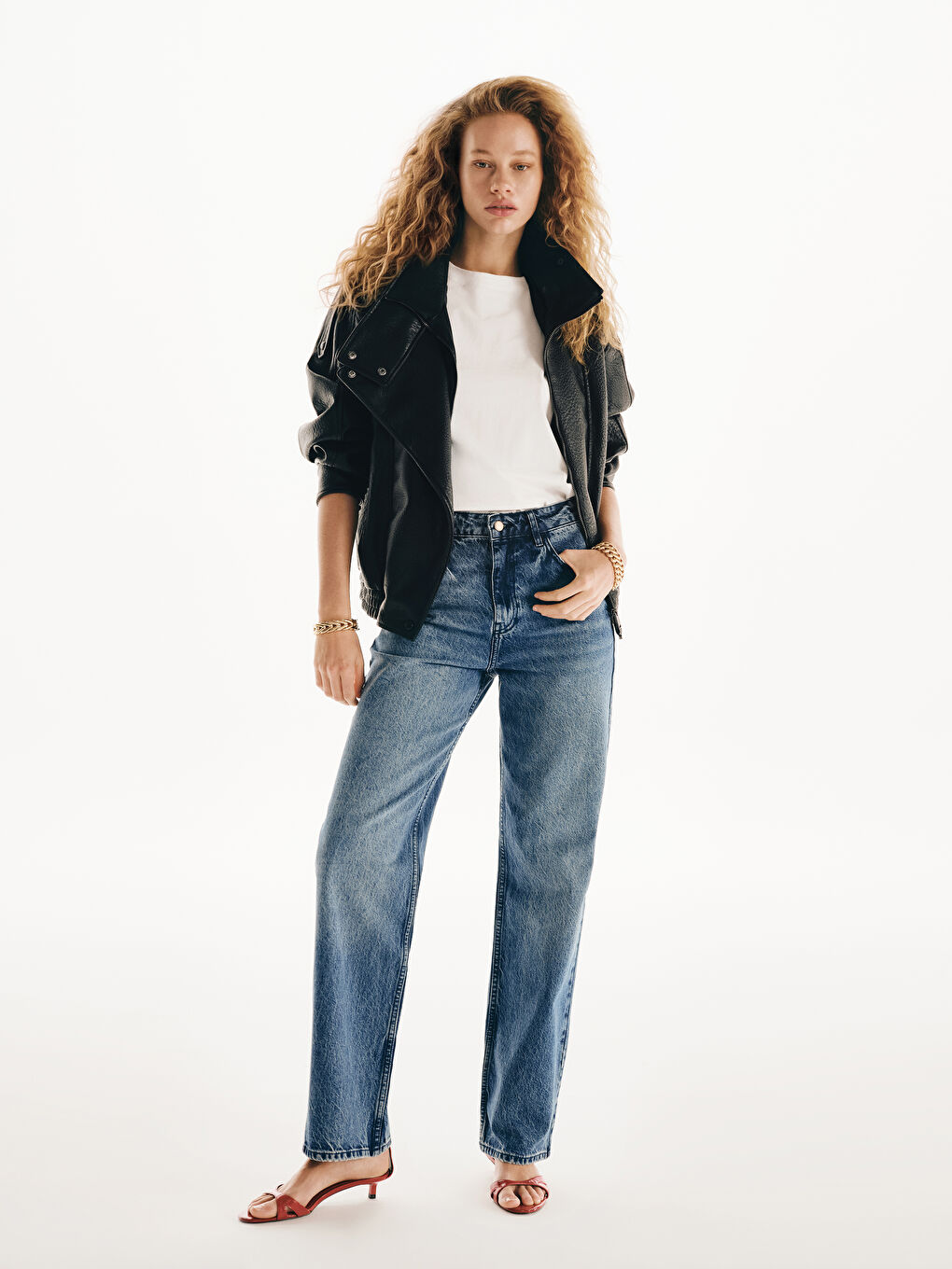 Прямые Джинсы Для Женщин-2