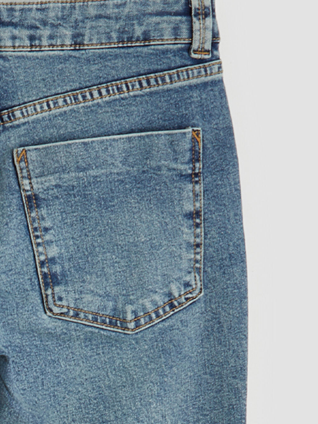 İndigo Flare Kadın Jean Pantolon	-5