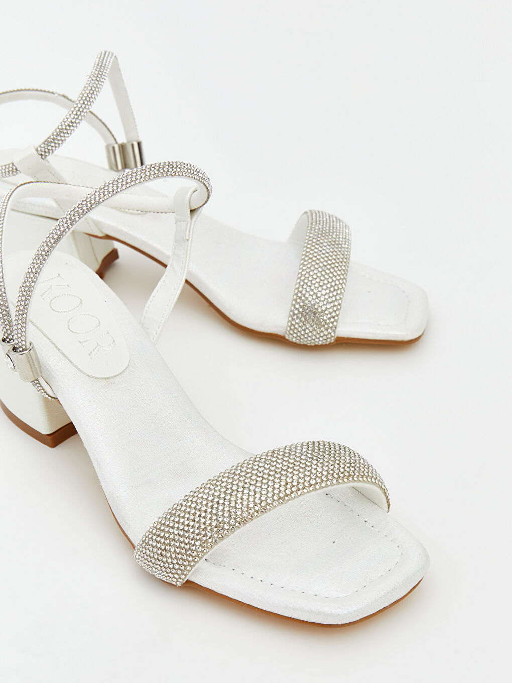 Gri Taşlı Kız Çocuk Topuklu Ayakkabı-2