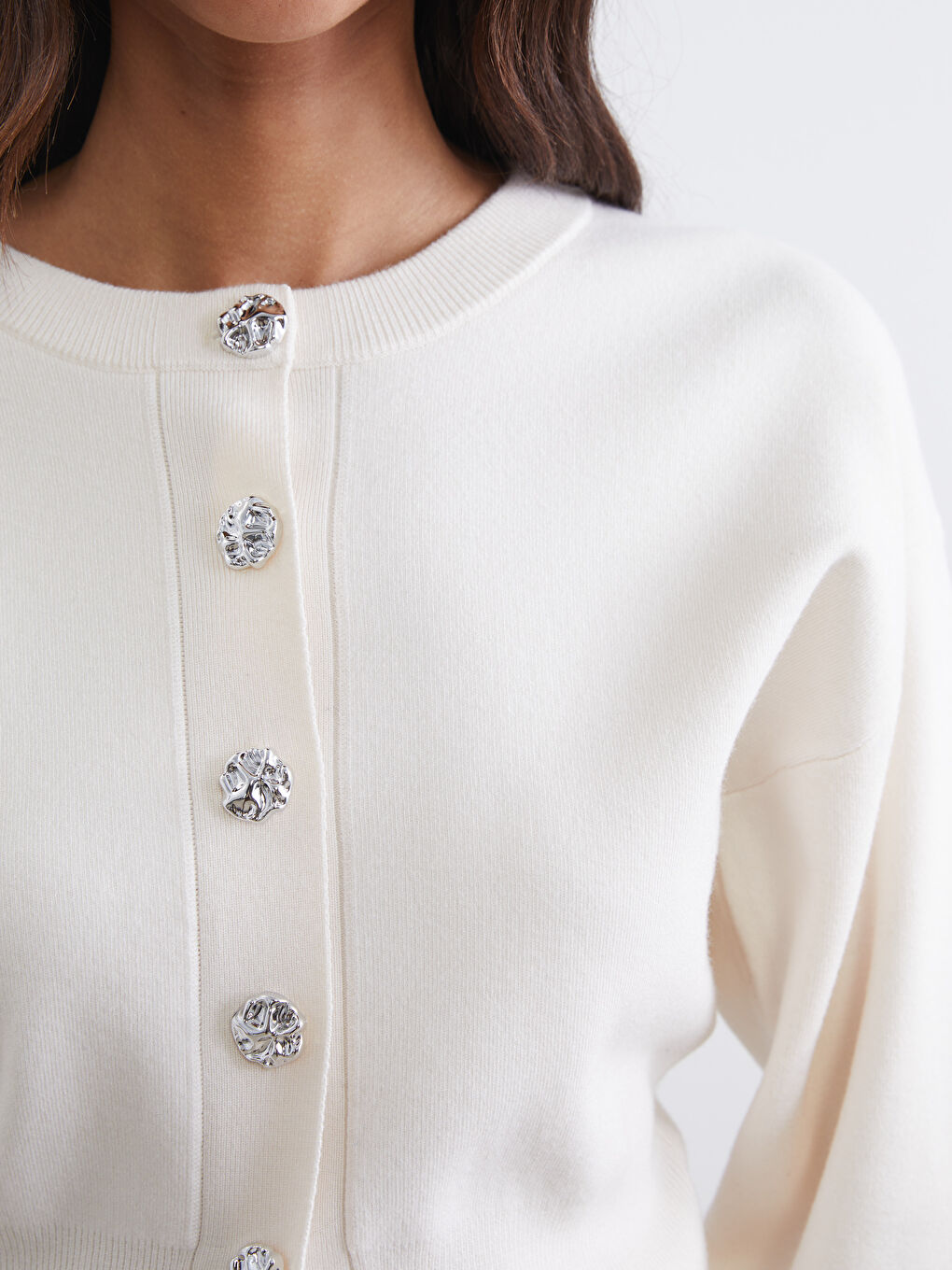 Woman ECRU Cardigan-2