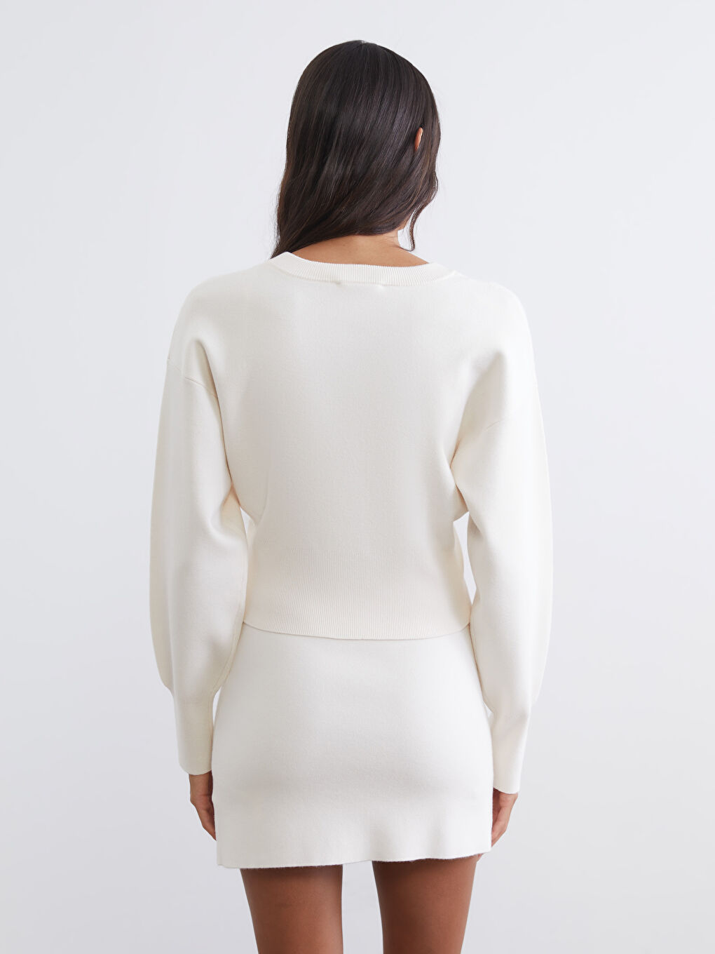 Woman ECRU Cardigan-3