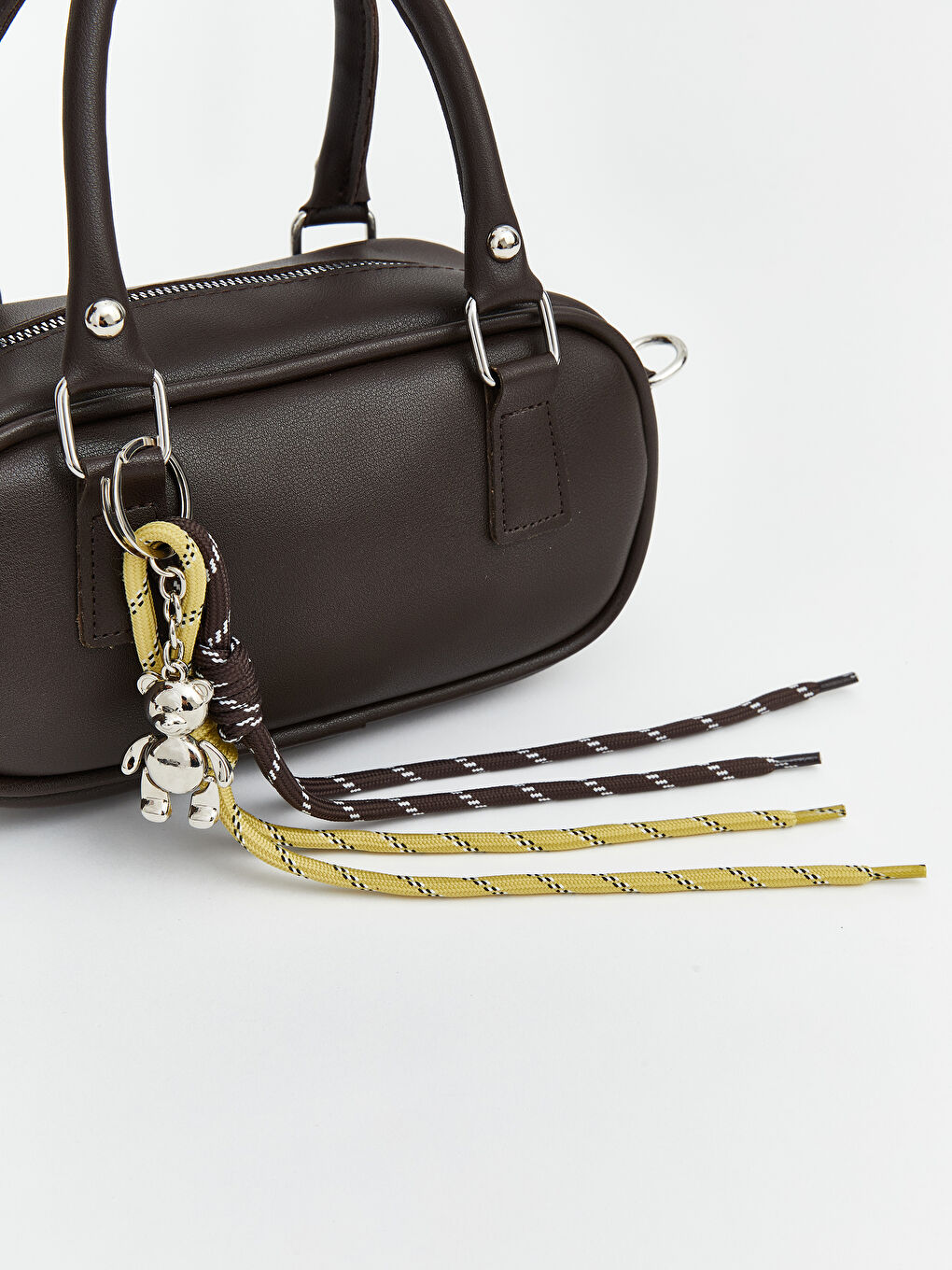 Kahverengi Deri Görünümlü Kadın Kol Çantası-3