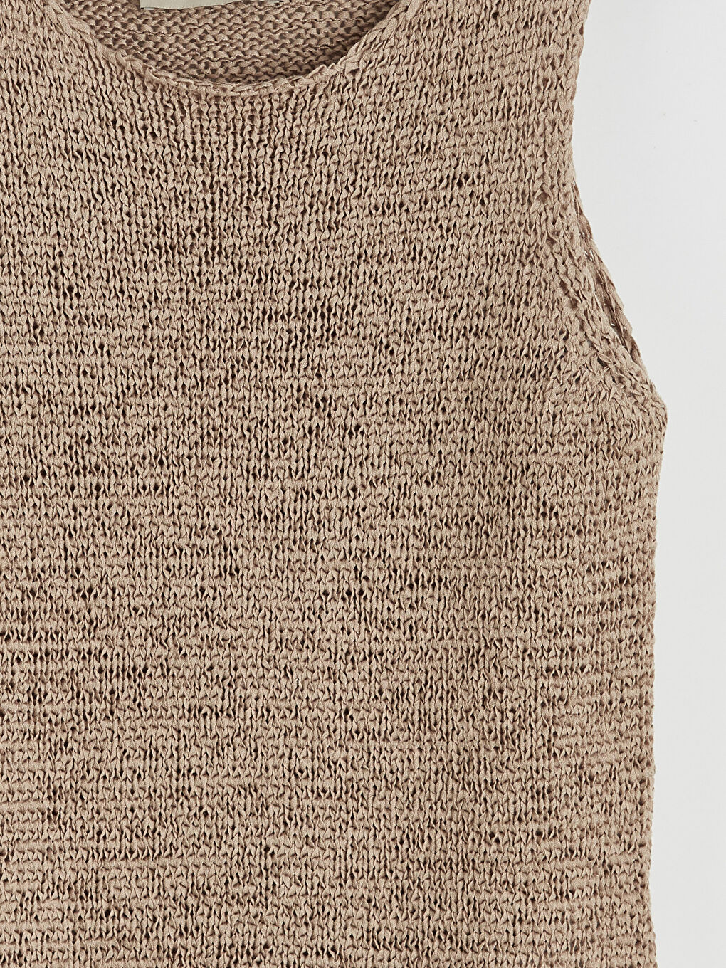 Women's Crew Neck Knit Sweater Vest-1