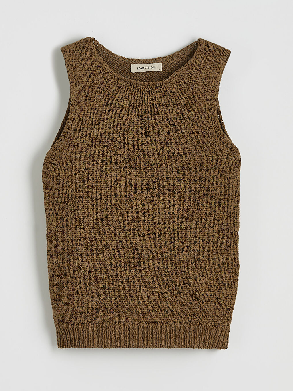 Women's Crew Neck Knit Sweater Vest