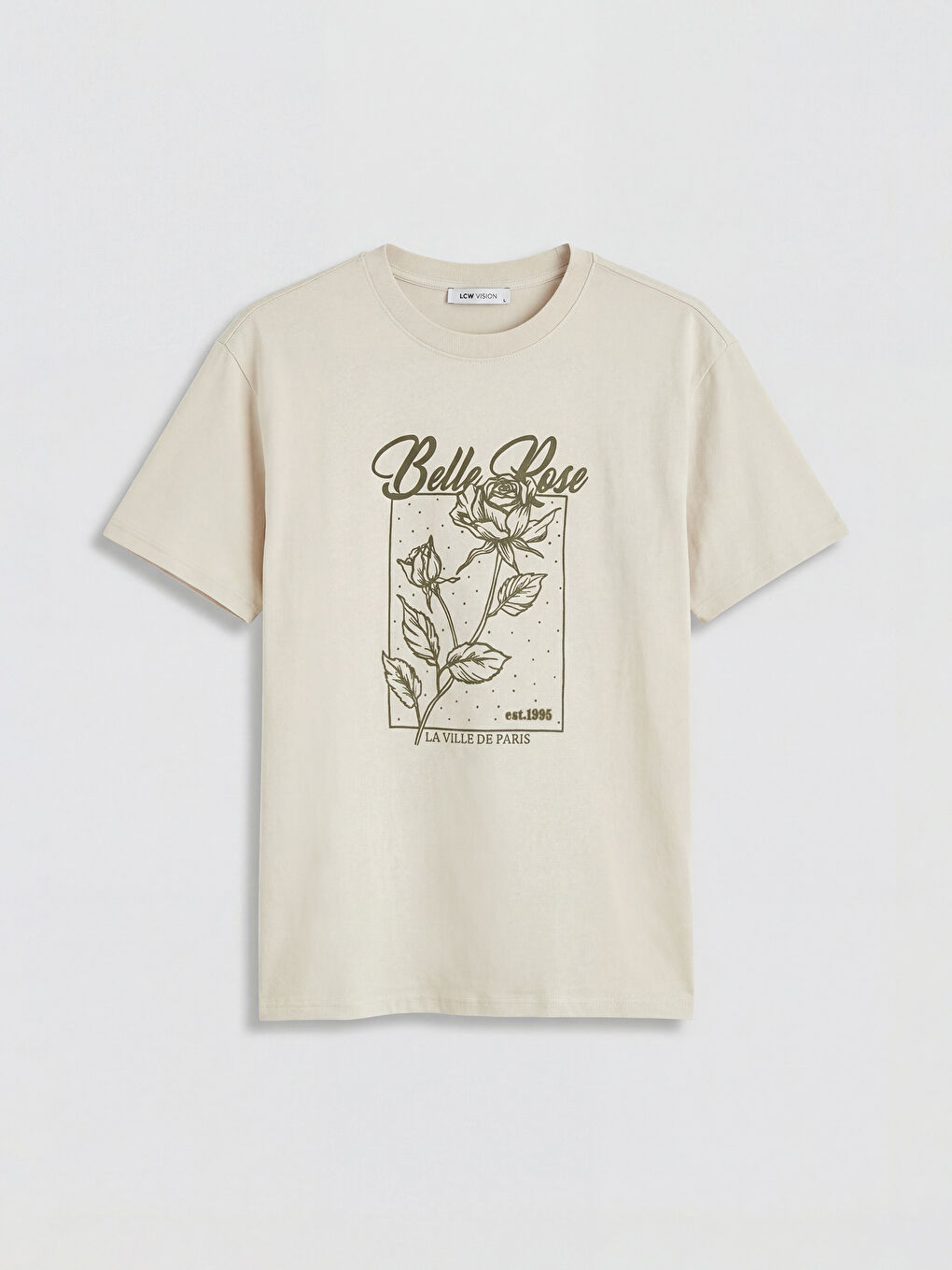Woman BEIGE T-Shirt-3