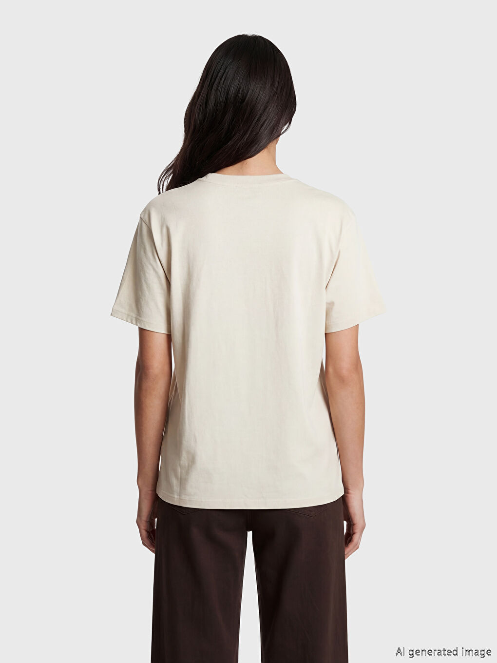Woman BEIGE T-Shirt-2