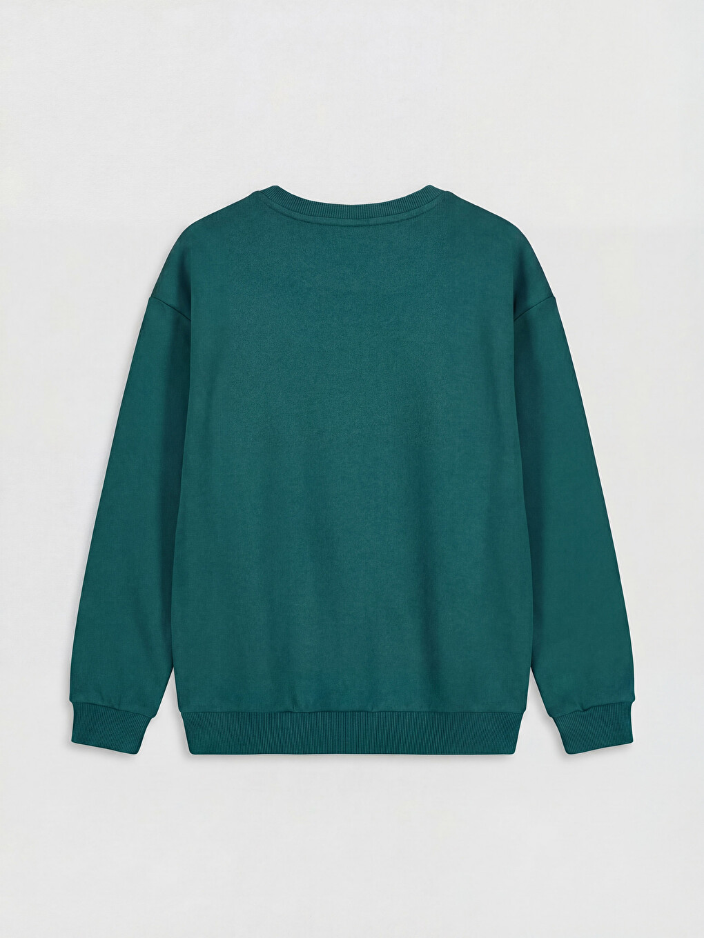 Petrol Bisiklet Yaka Baskılı Erkek Çocuk Sweatshirt-1