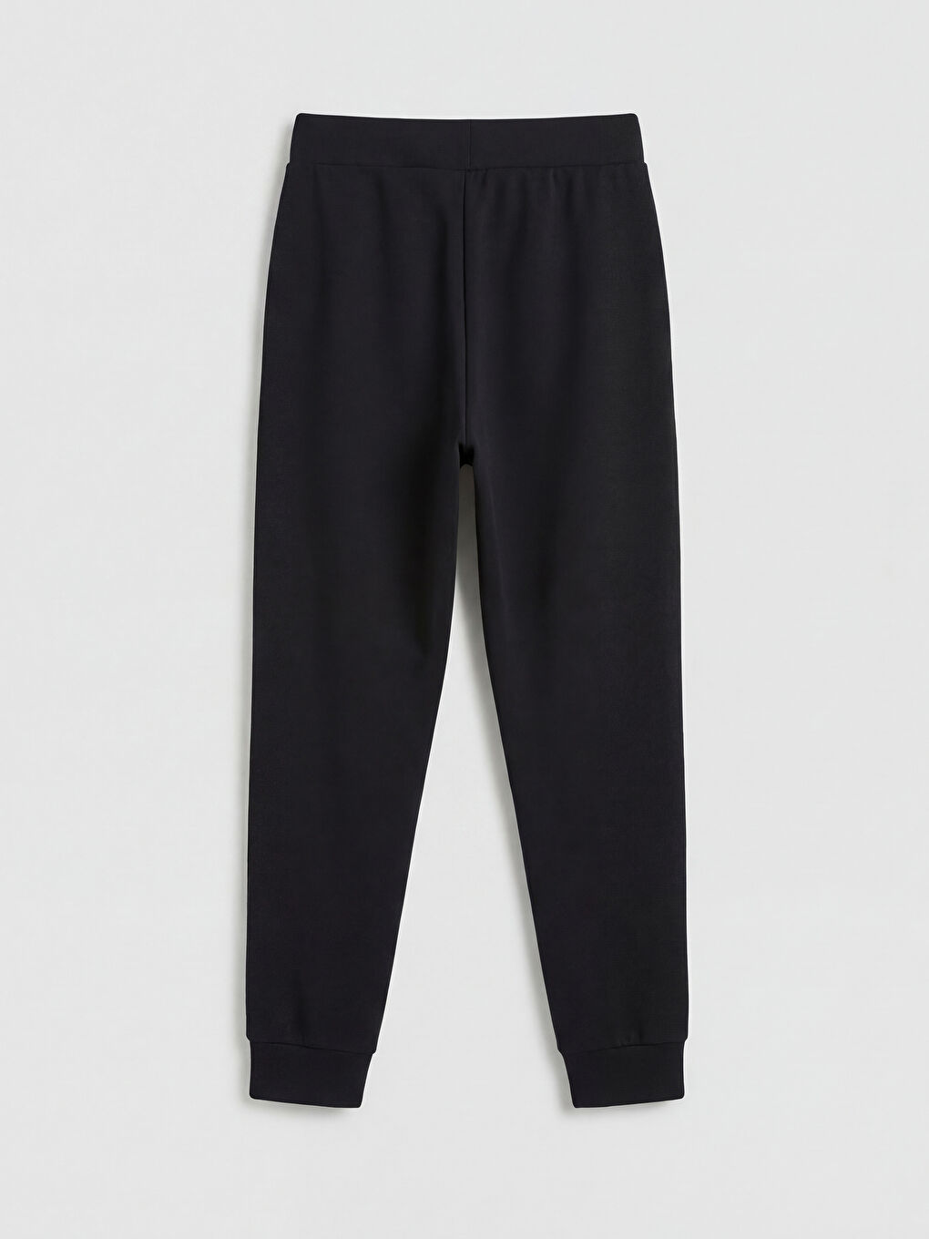 Siyah Beli Lastikli Kadın Jogger Eşofman Altı-1