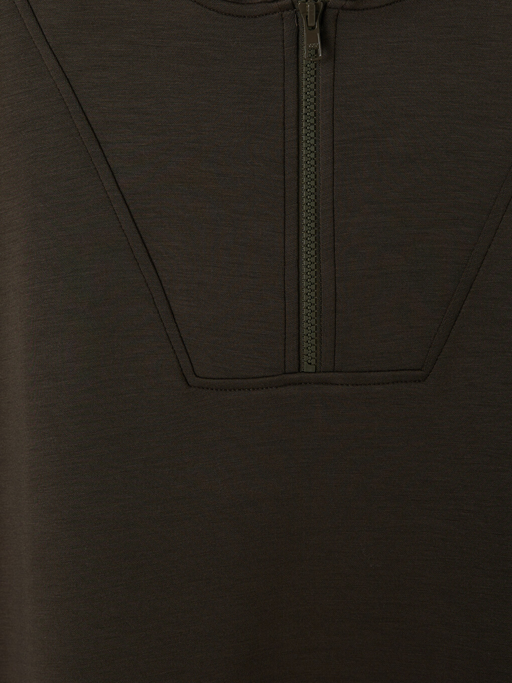 Haki Kapüşonlu Soft Touch Kadın Spor Sweatshirt-2