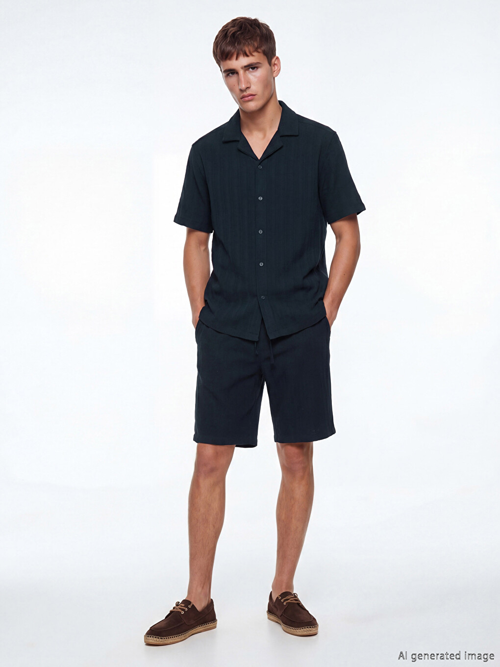 Regular Fit Dobby Men's Shirt-1