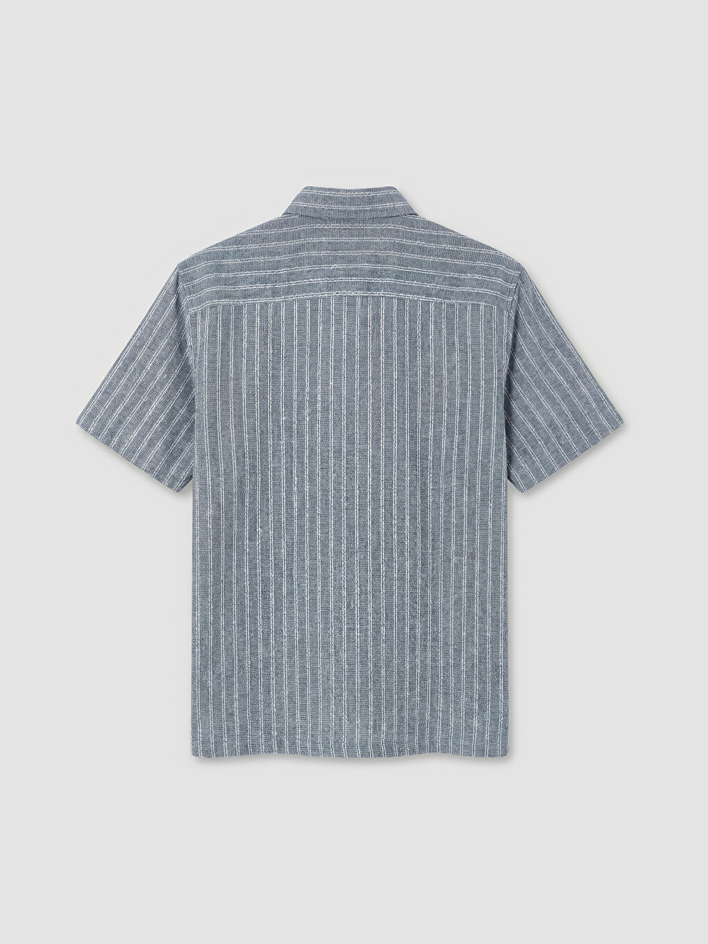 Regular Fit Striped Linen-Look Men's Shirt-6
