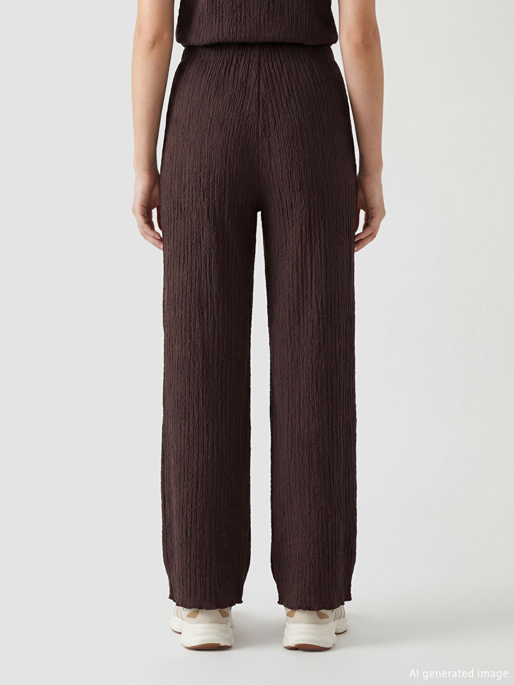 Pantalon BRUN Femme-3