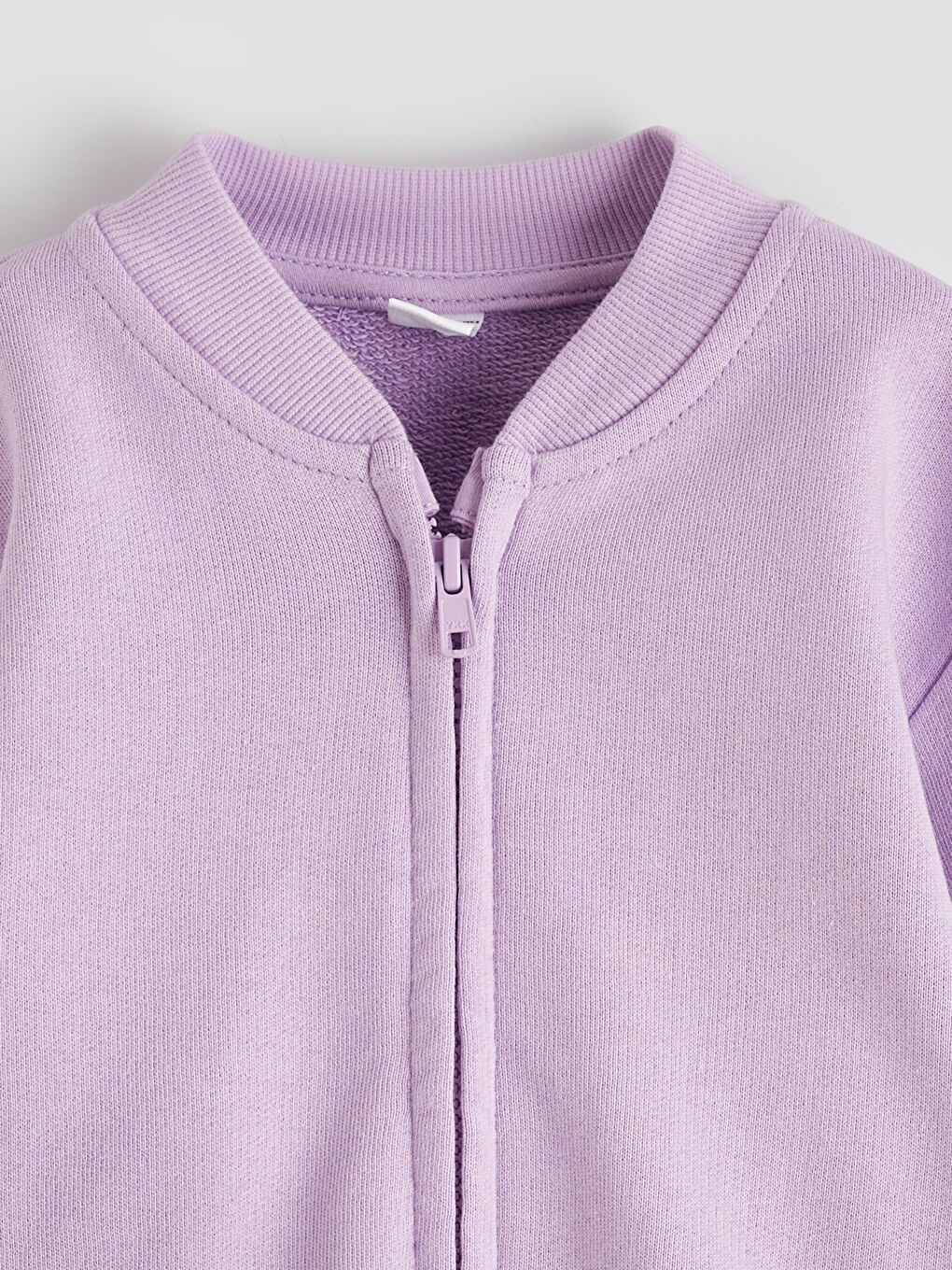 Girls' Zip-Up Sweatshirt with Bow Detail-1