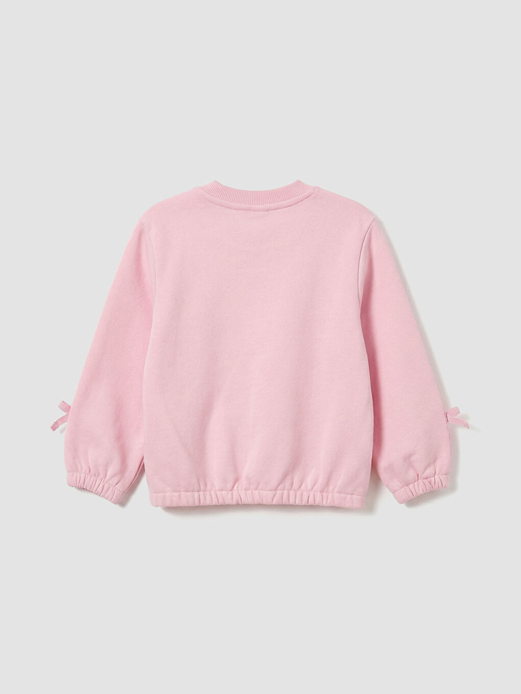 Girls' Zip-Up Sweatshirt with Bow Detail-1