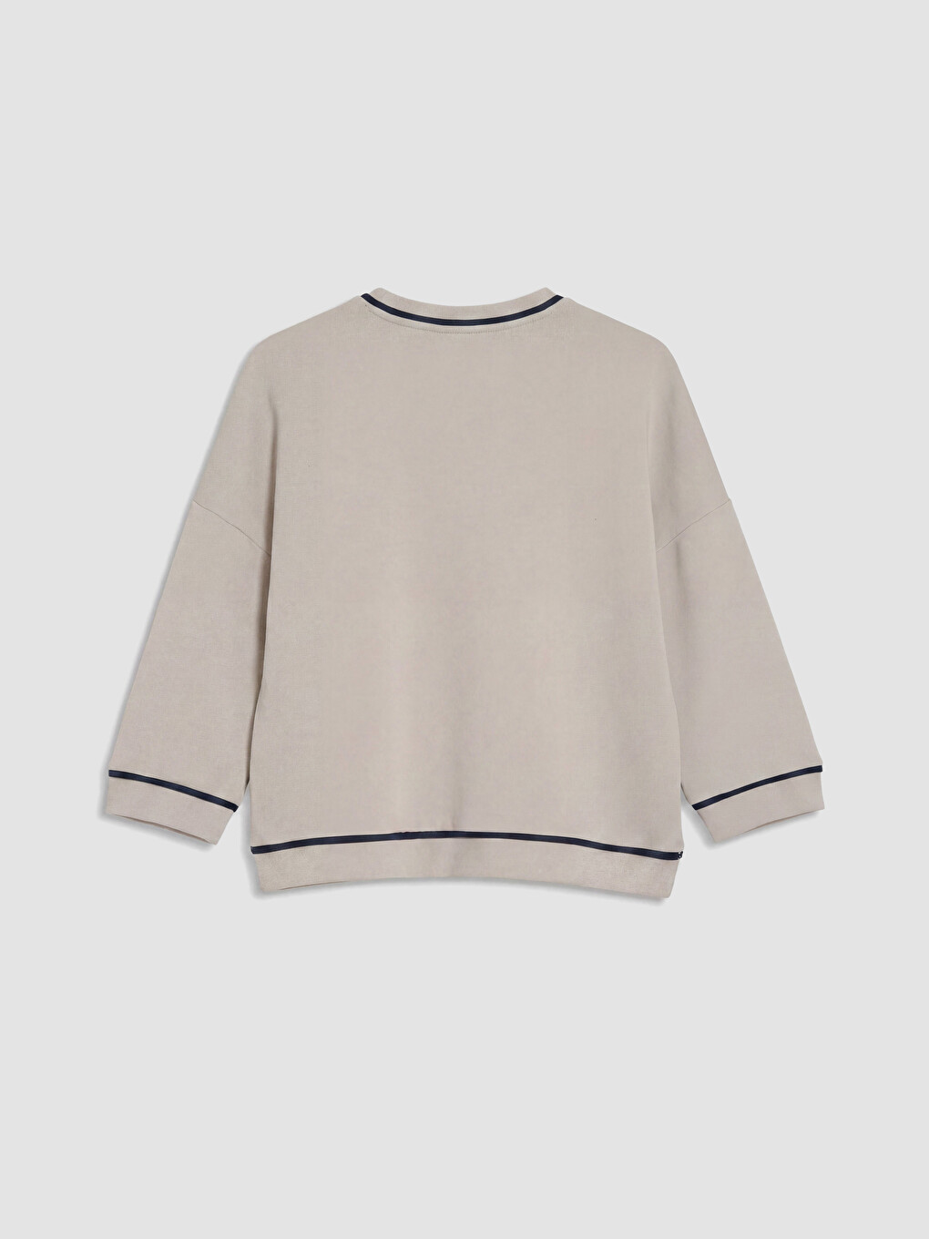 Bej Soft Touch Kadın Spor Sweatshirt-6