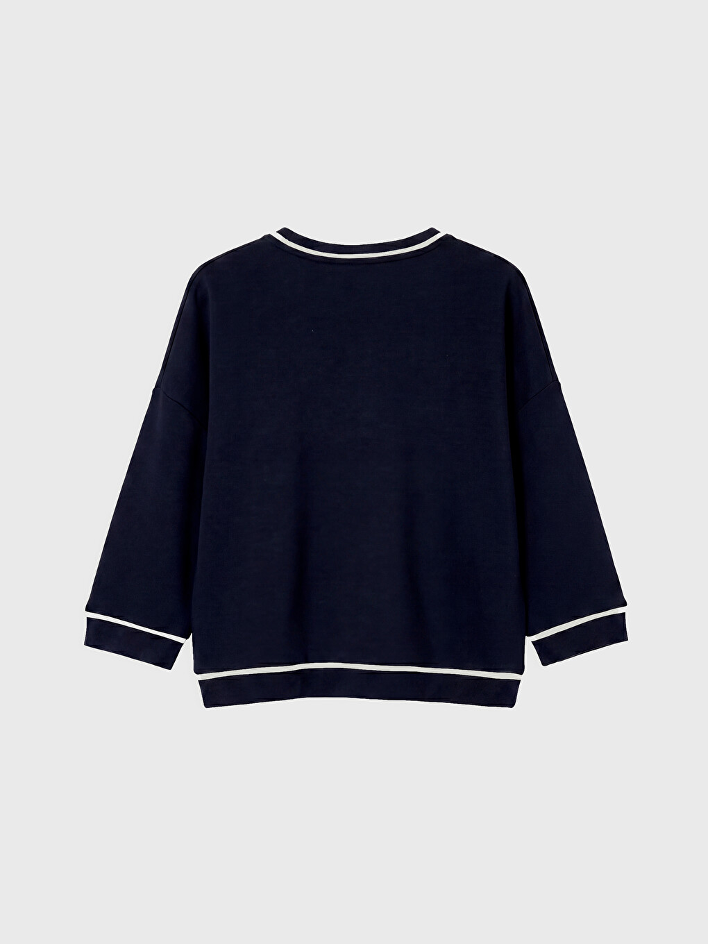 Lacivert Soft Touch Kadın Spor Sweatshirt-6