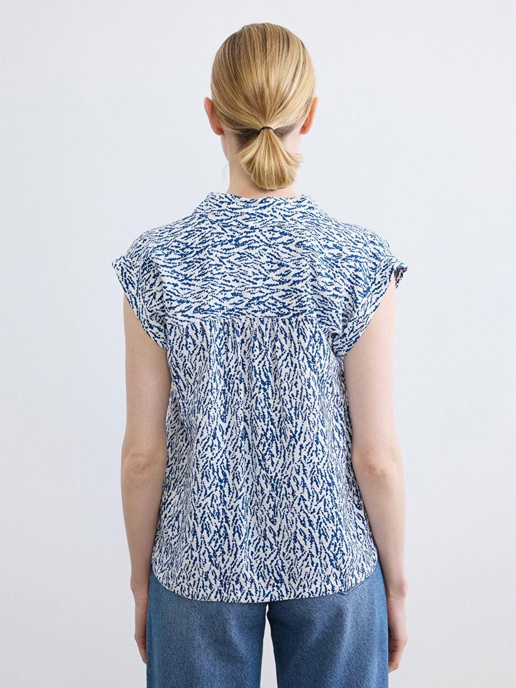 Desenli Kadın Gömlek-3