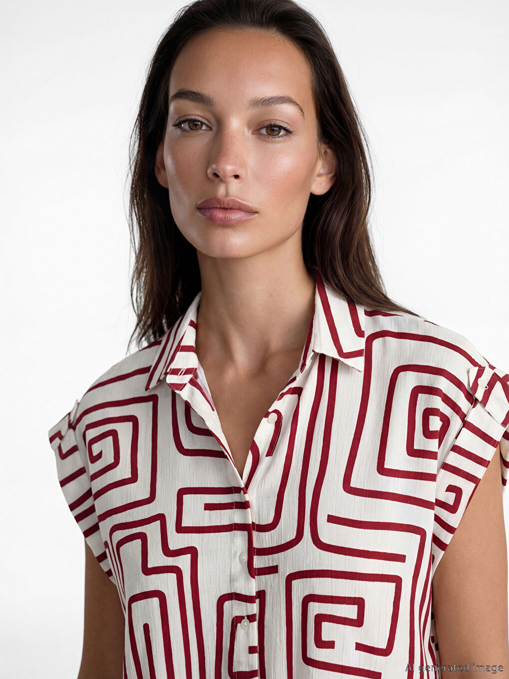 Chemise ROUGE Femme-2