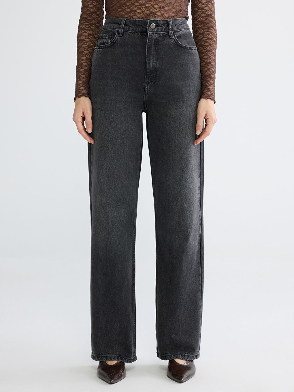 Прямые Джинсы Для Женщин-1