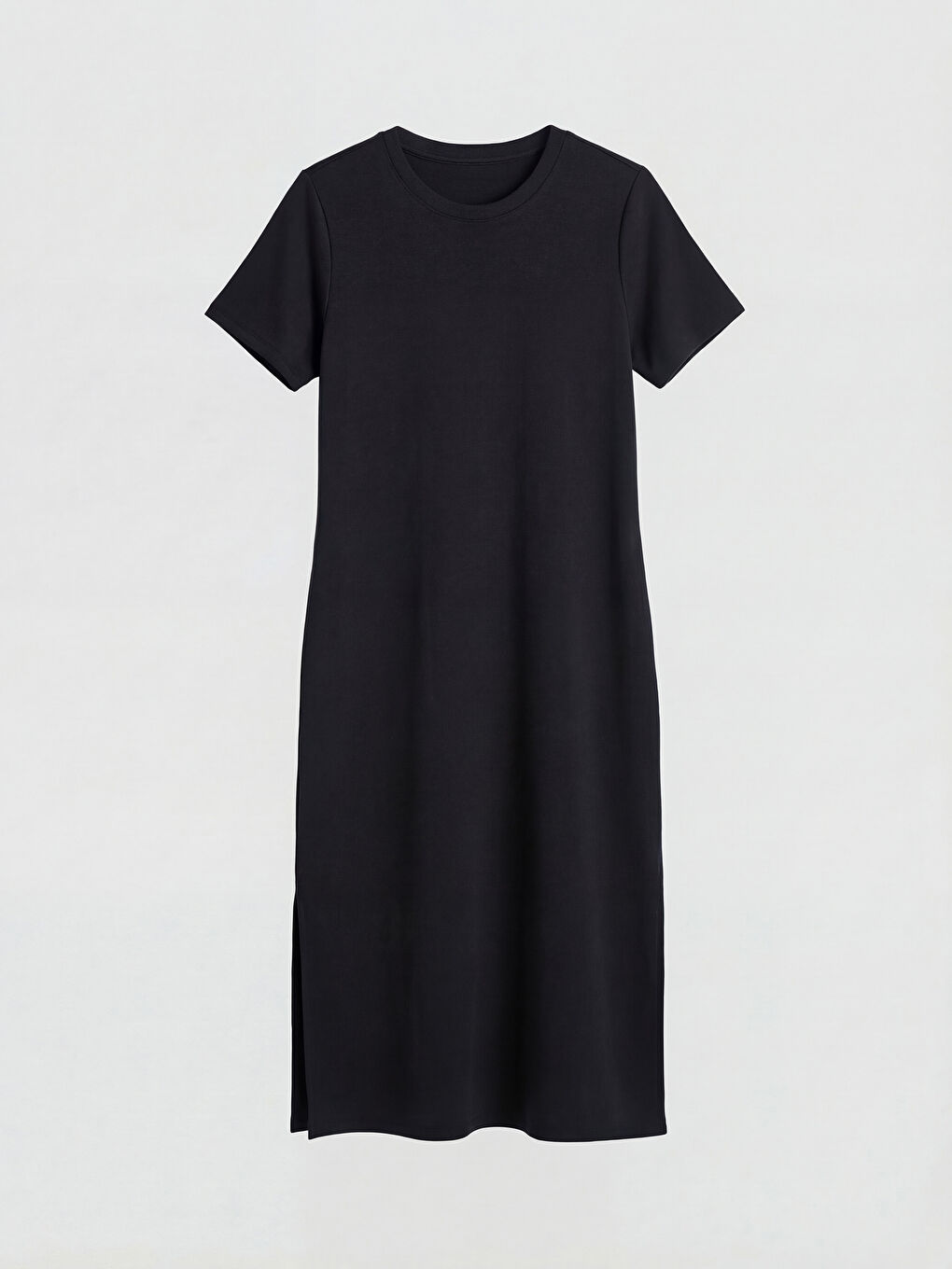 Haljina sa okruglim izrezom od mekog materijala-2