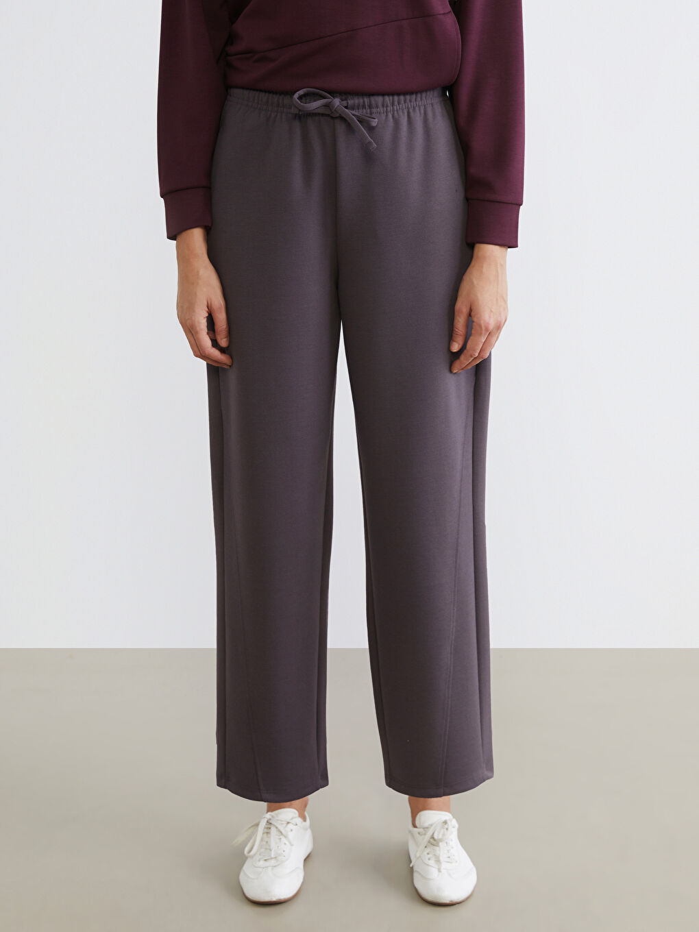 Woman PURPLE Sweatpants-1