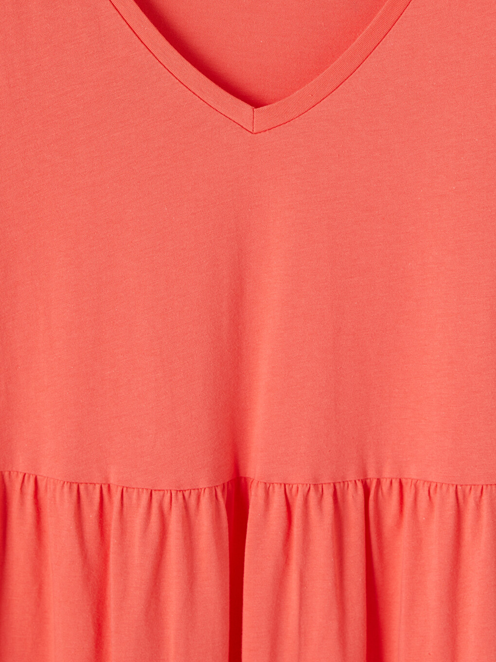 V Neck Layered Dress-1