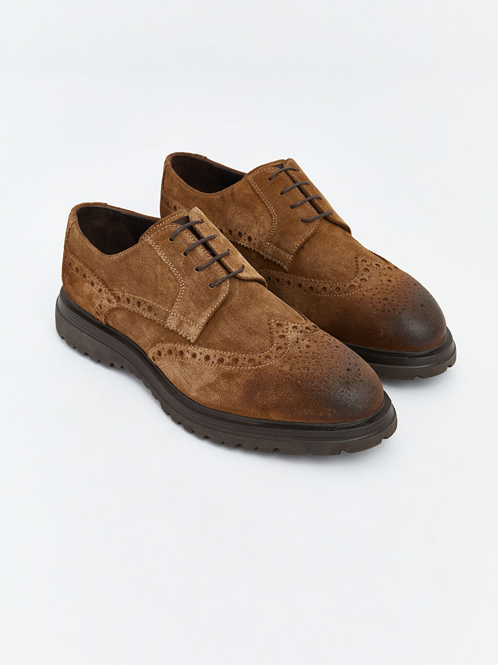 Bej Deri Görünümlü Erkek Klasik Ayakkabı