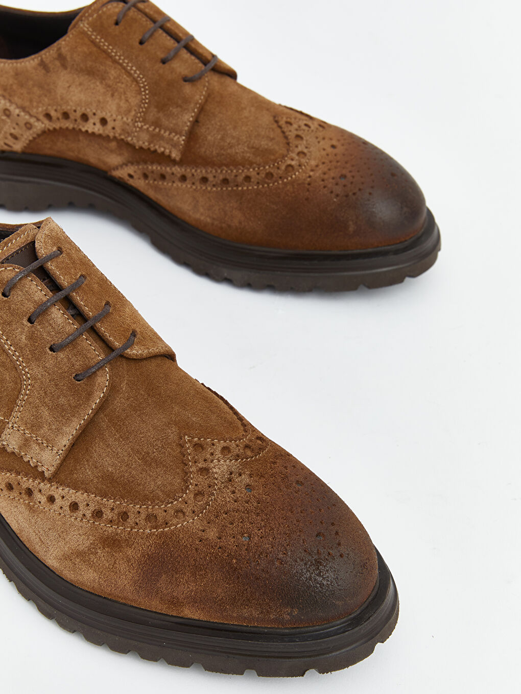 Bej Deri Görünümlü Erkek Klasik Ayakkabı-2