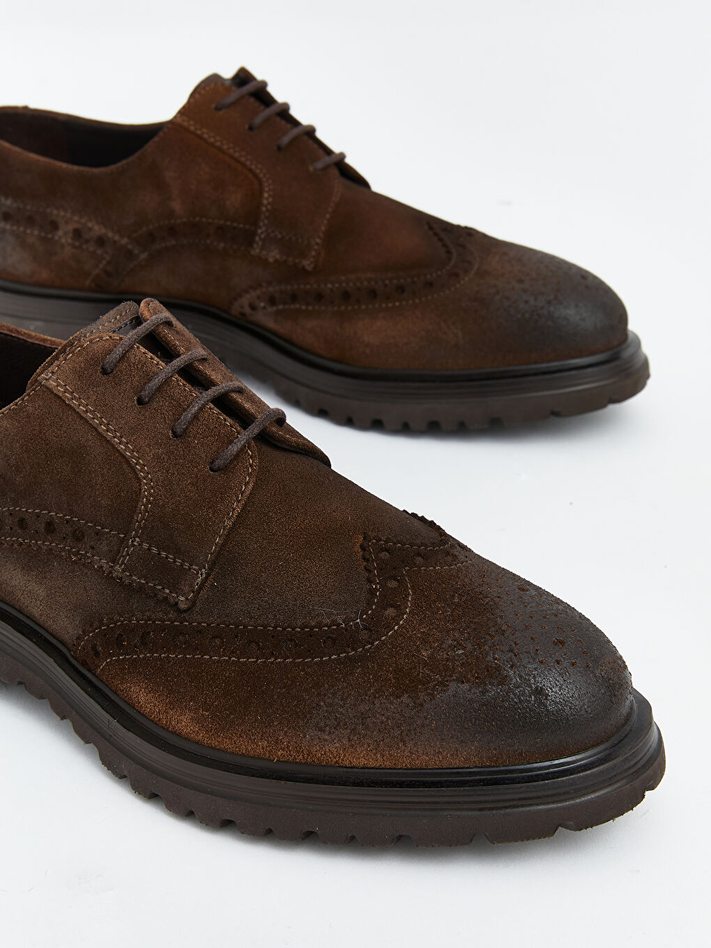 Kahverengi Deri Görünümlü Erkek Klasik Ayakkabı-2